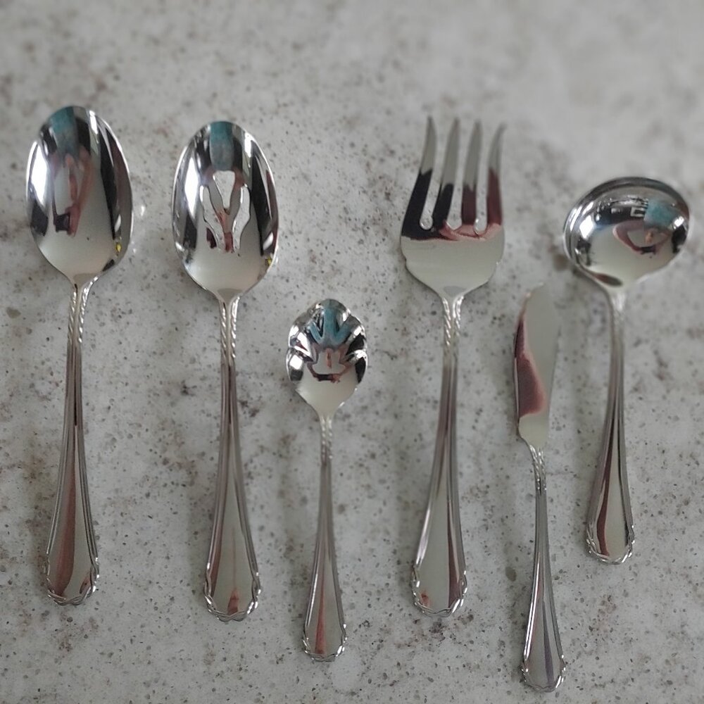 Tasha Yamazaki Japan Stainless Steel Flatware 6 Pc. Serving Set